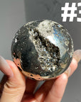 Pyrite Druzy Sphere