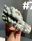 Moss Agate Dragon Head