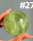 Apple Green Fluorite Sphere