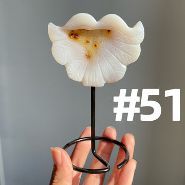 Druzy Agate Heart Wings