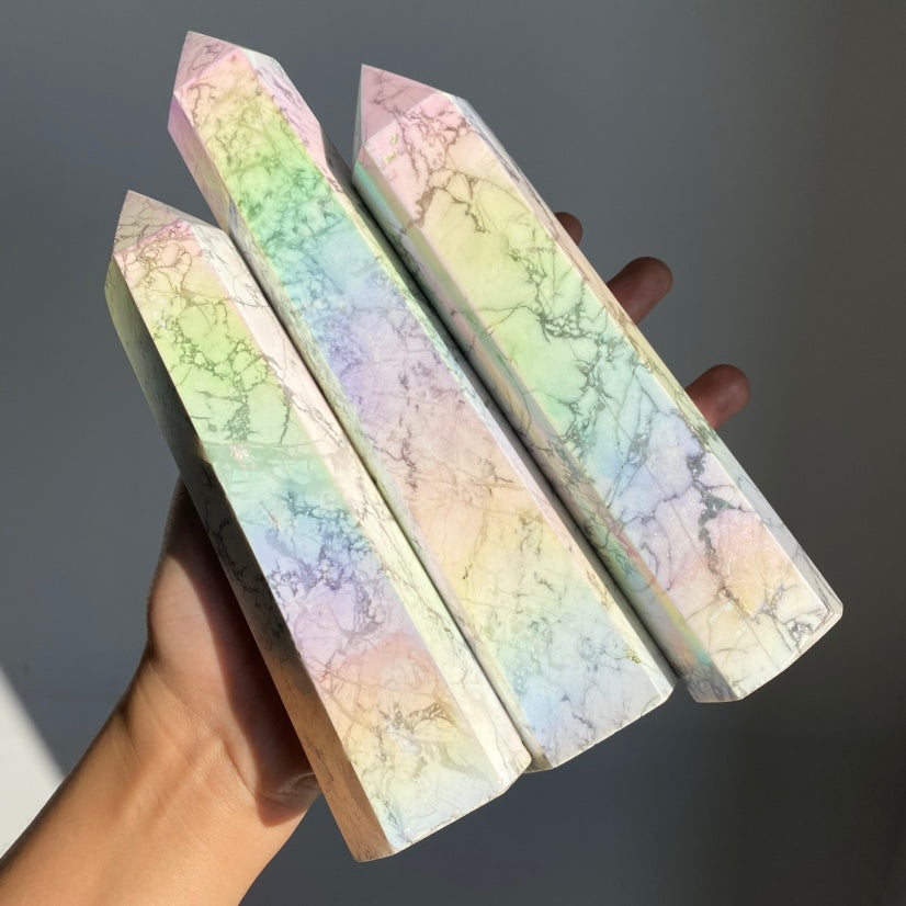 Angel Aura Howlite Big Towers