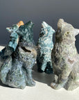 Moss Agate Wolf