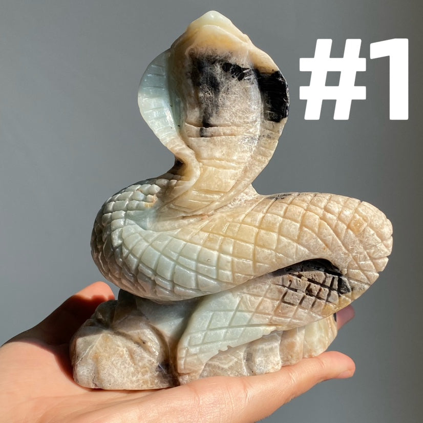 Sky Blue Quartz Snake