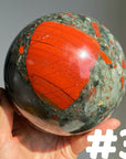 Large African Blood Stone Sphere