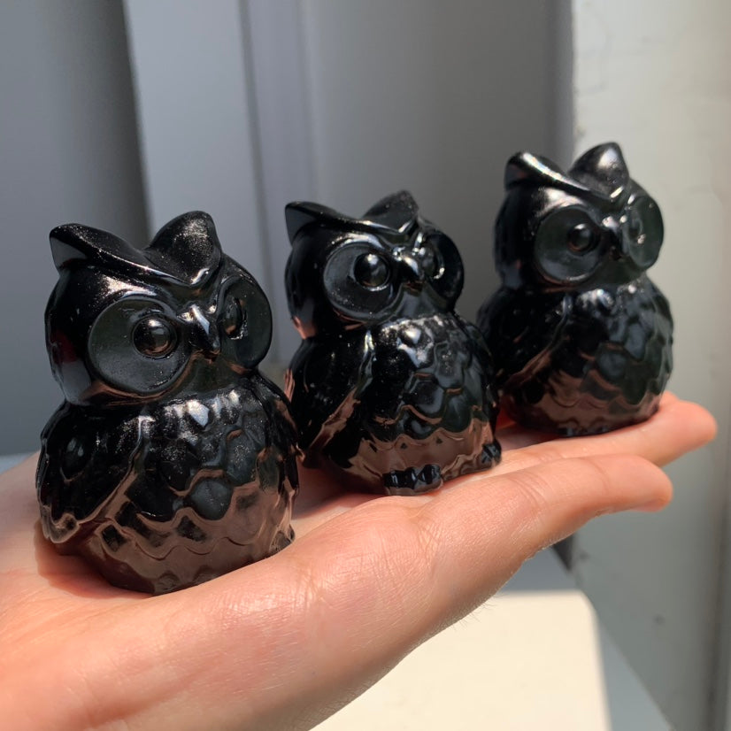 Black Obsidian Owl