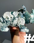 Moss Agate Rhinocero