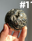 Pyrite Druzy Sphere