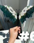 Moss Agate Big Butterfly Wings