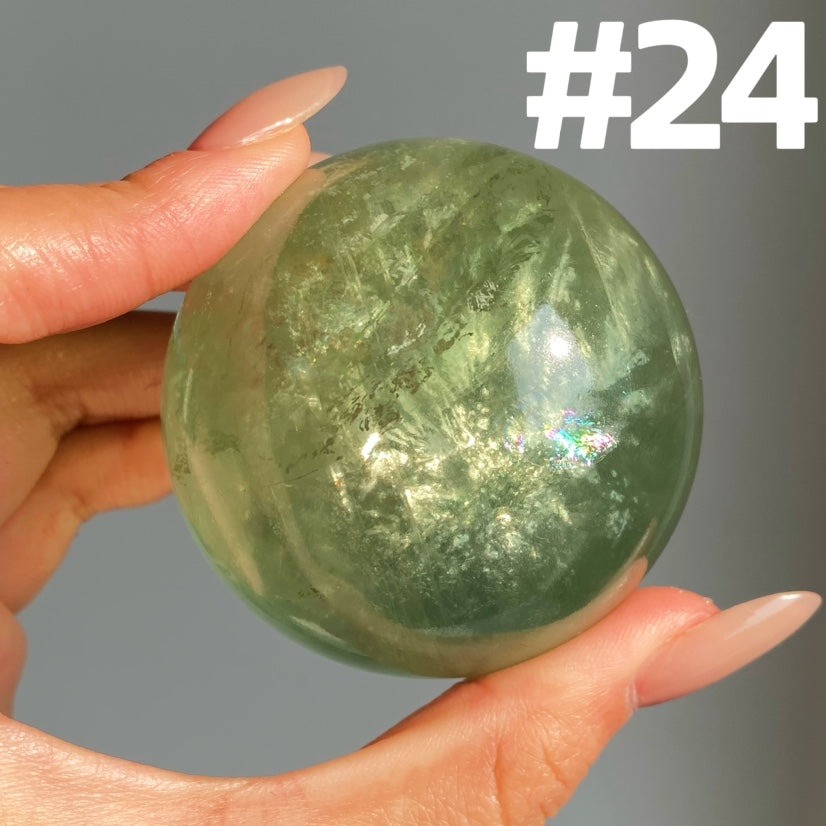 Apple Green Fluorite Sphere