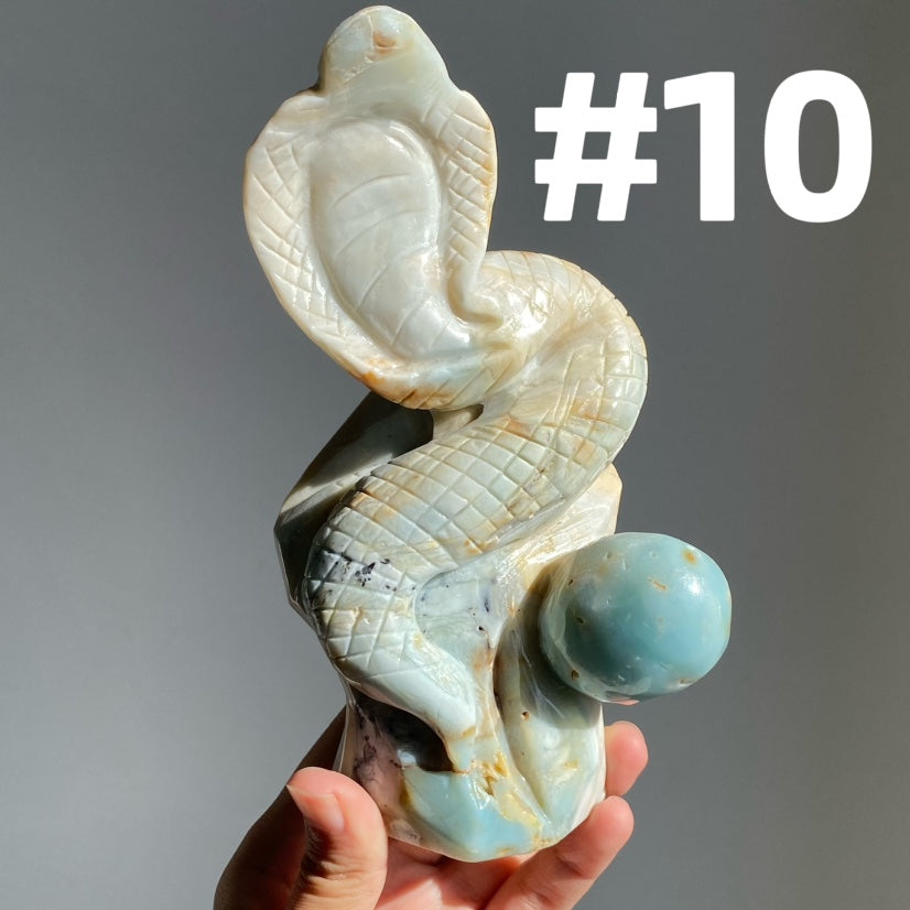 Sky Blue Quartz Snake