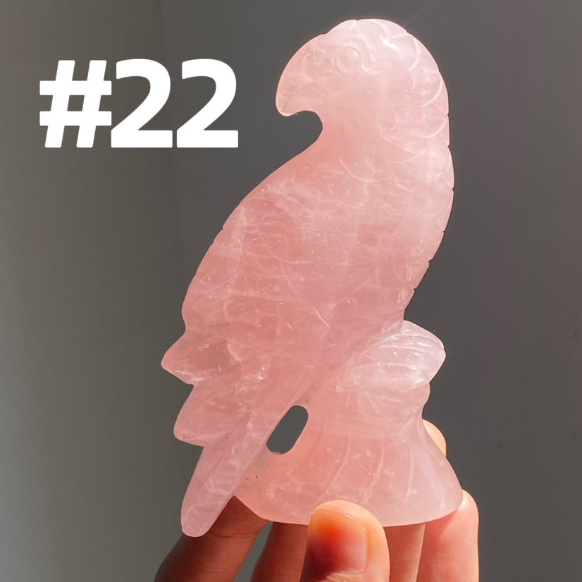 Rose Quartz Parrot