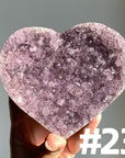 Amethyst Cluster Heart