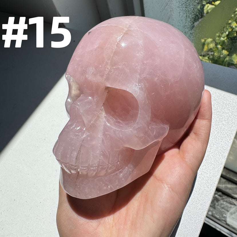 Rose Quartz Skulls