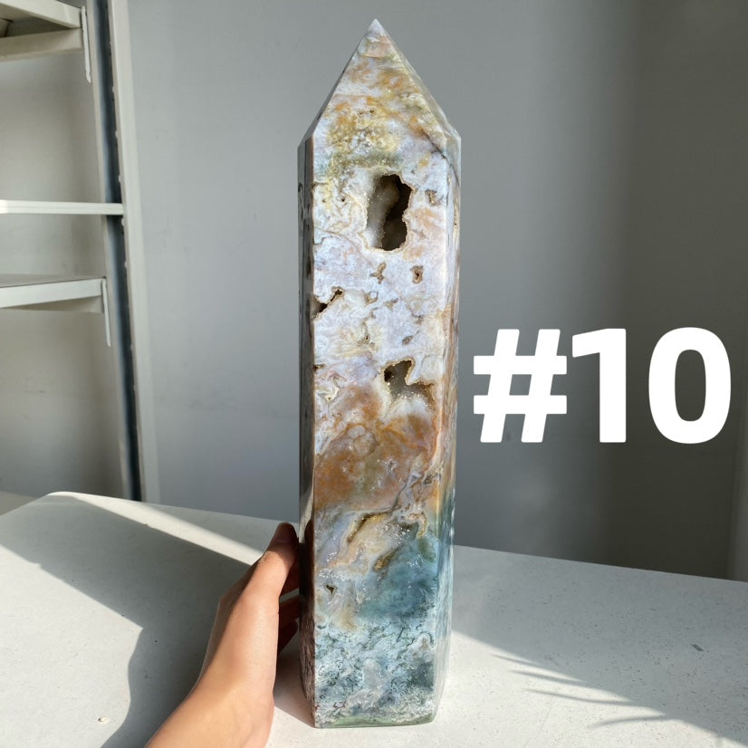Big Moss Agate Tower