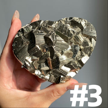 AAA Grade Pyrite Heart