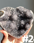 Amethyst Cluster Heart