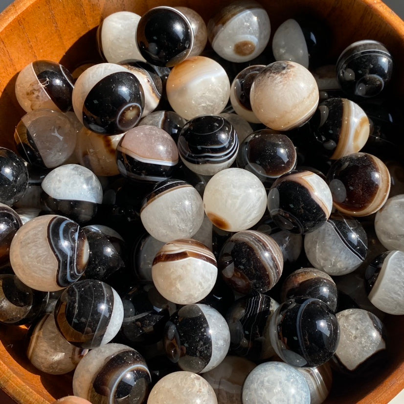 Black Agate Small Sphere