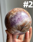 Amethyst x Crazy Lace Agate Sphere