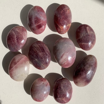 Purple Rose Quartz Palm Stone (imperfect)