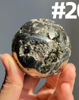 Pyrite Druzy Sphere
