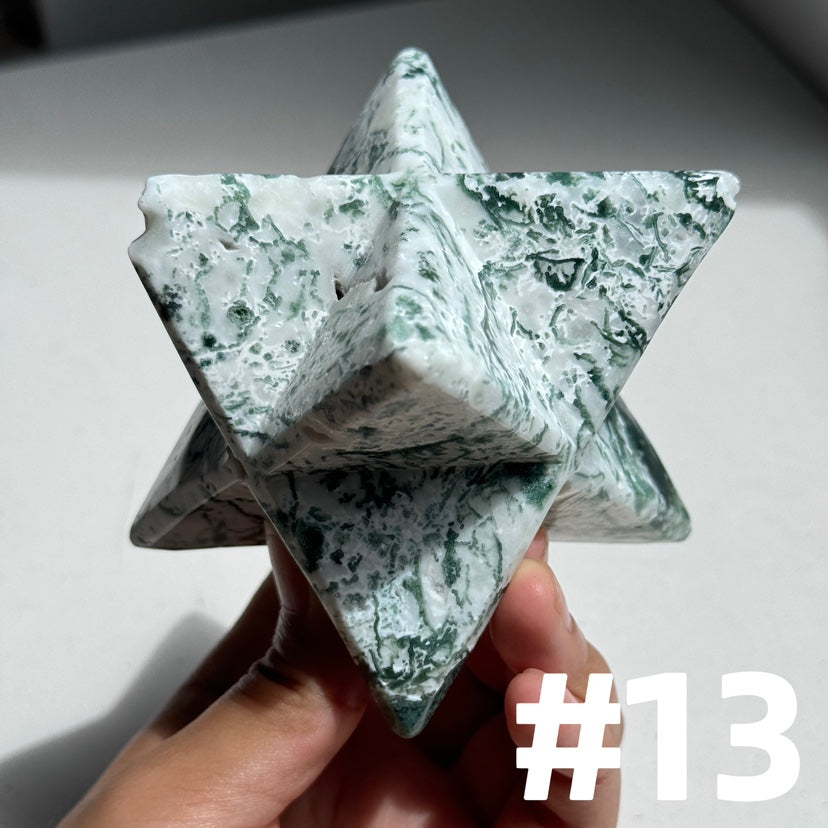 Moss Agate Merkaba