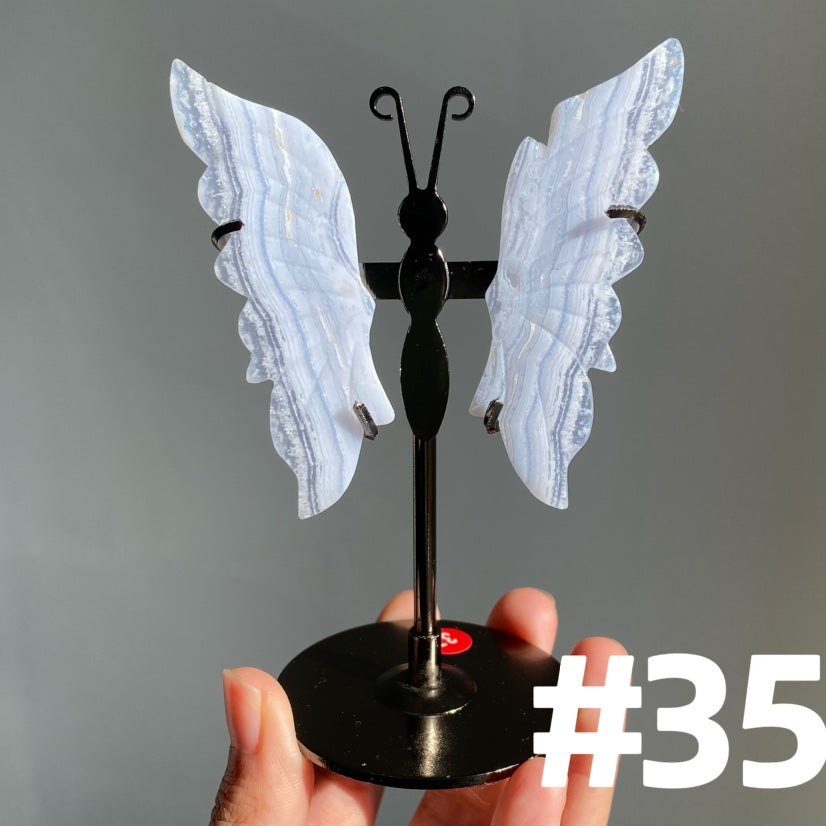 Blue Lace Agate Butterfly