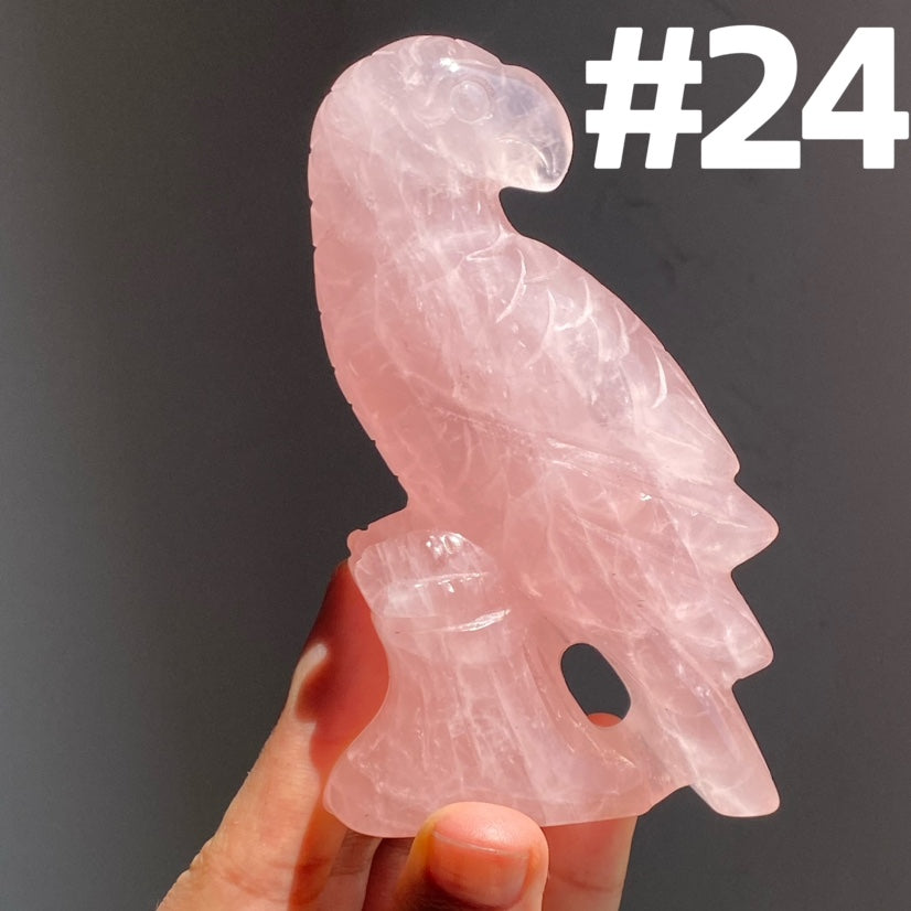 Rose Quartz Parrot
