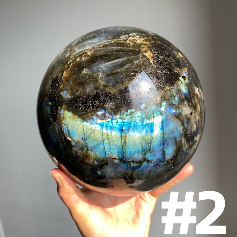 Big Labradorite Spheres