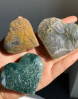 Moss Agate Hearts