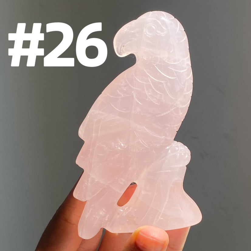 Rose Quartz Parrot