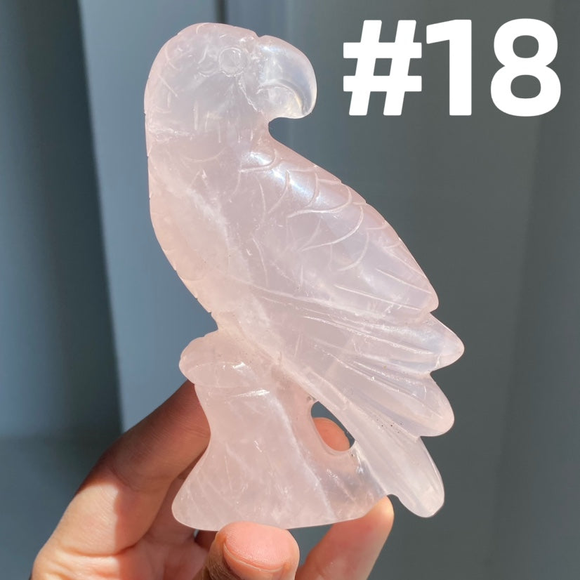 Rose Quartz Parrot