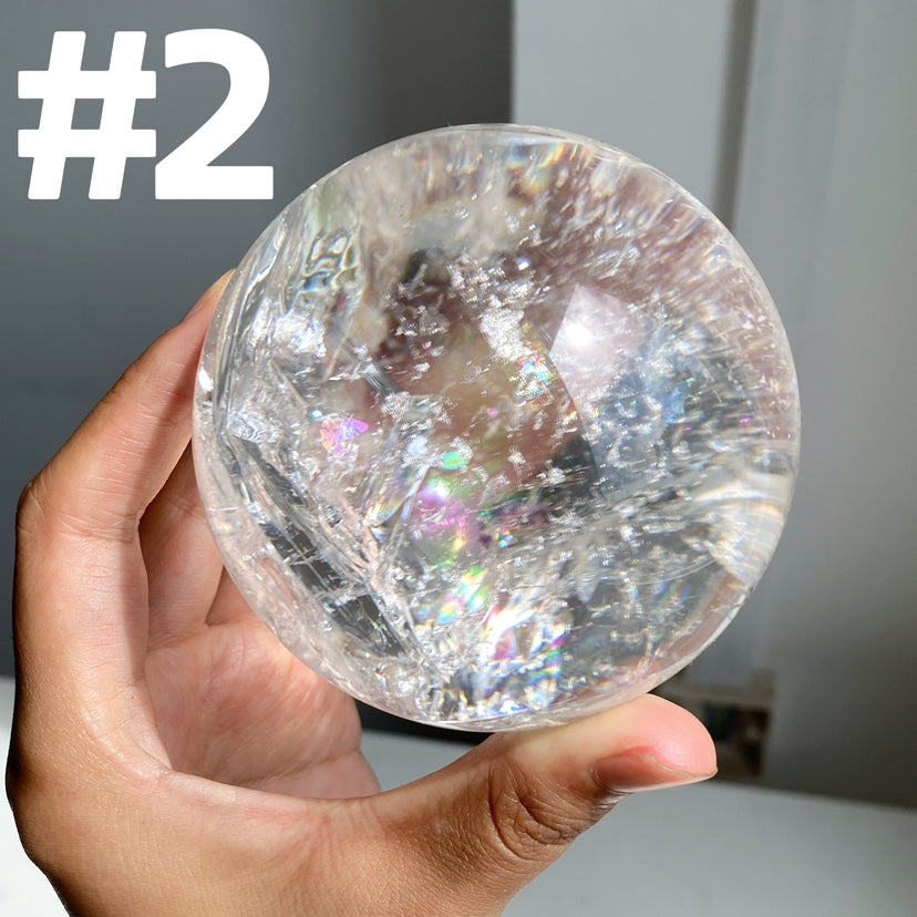 Rainbow Clear Quartz Sphere