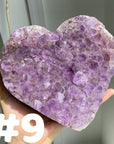 Amethyst Cluster Heart