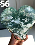 Moss Agate Moons & Hearts