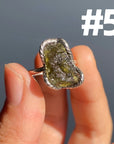 Genuine Moldavite Rings