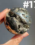 Pyrite Druzy Sphere