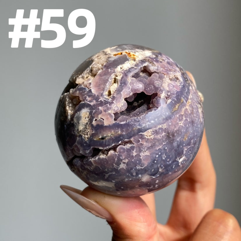 Grape Agate Sphere