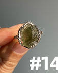 Genuine Moldavite Rings