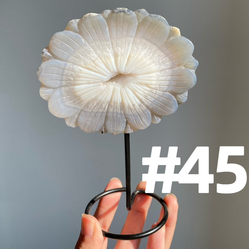 Druzy Agate Heart Wings