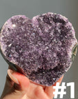 Amethyst Cluster Heart