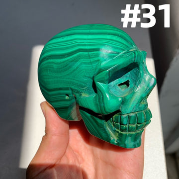 Malachite Skulls