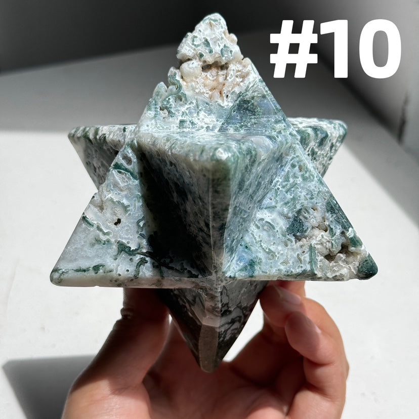 Moss Agate Merkaba