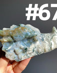 Moss Agate Dragon Head