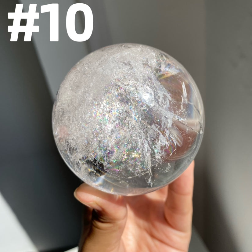 Rainbow Clear Quartz Sphere