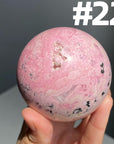 Pink Rhodonite Spheres