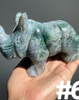 Moss Agate Rhinocero