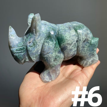 Moss Agate Rhinocero