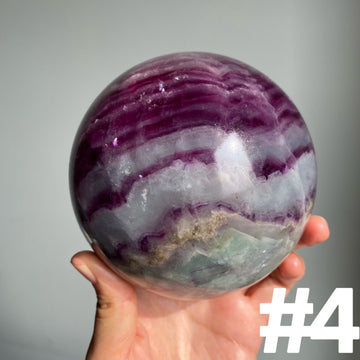 Watermelon Fluorite Big Sphere