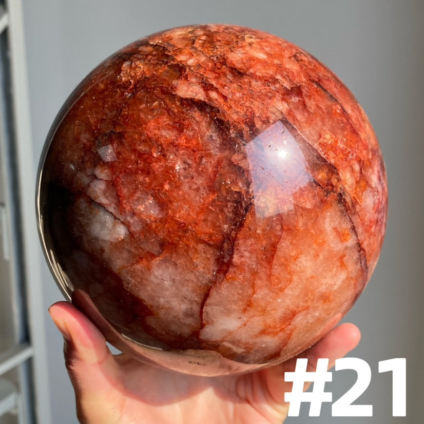 Fire Quartz Big Spheres