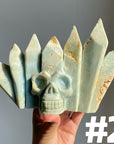 Sky Blue Quartz Skull